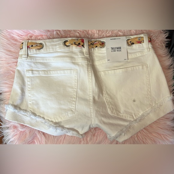 Garage Denim Low Rise short with a scarf belt. - Picture 4 of 4